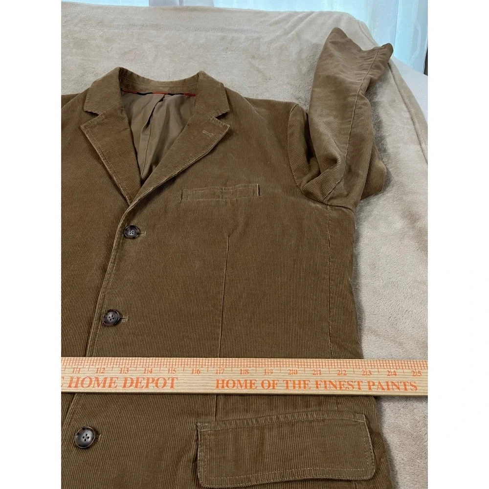 J.Crew Corduroy Blazer Men's size XL Brown 3 Button Sport Coat 71167 FA 05